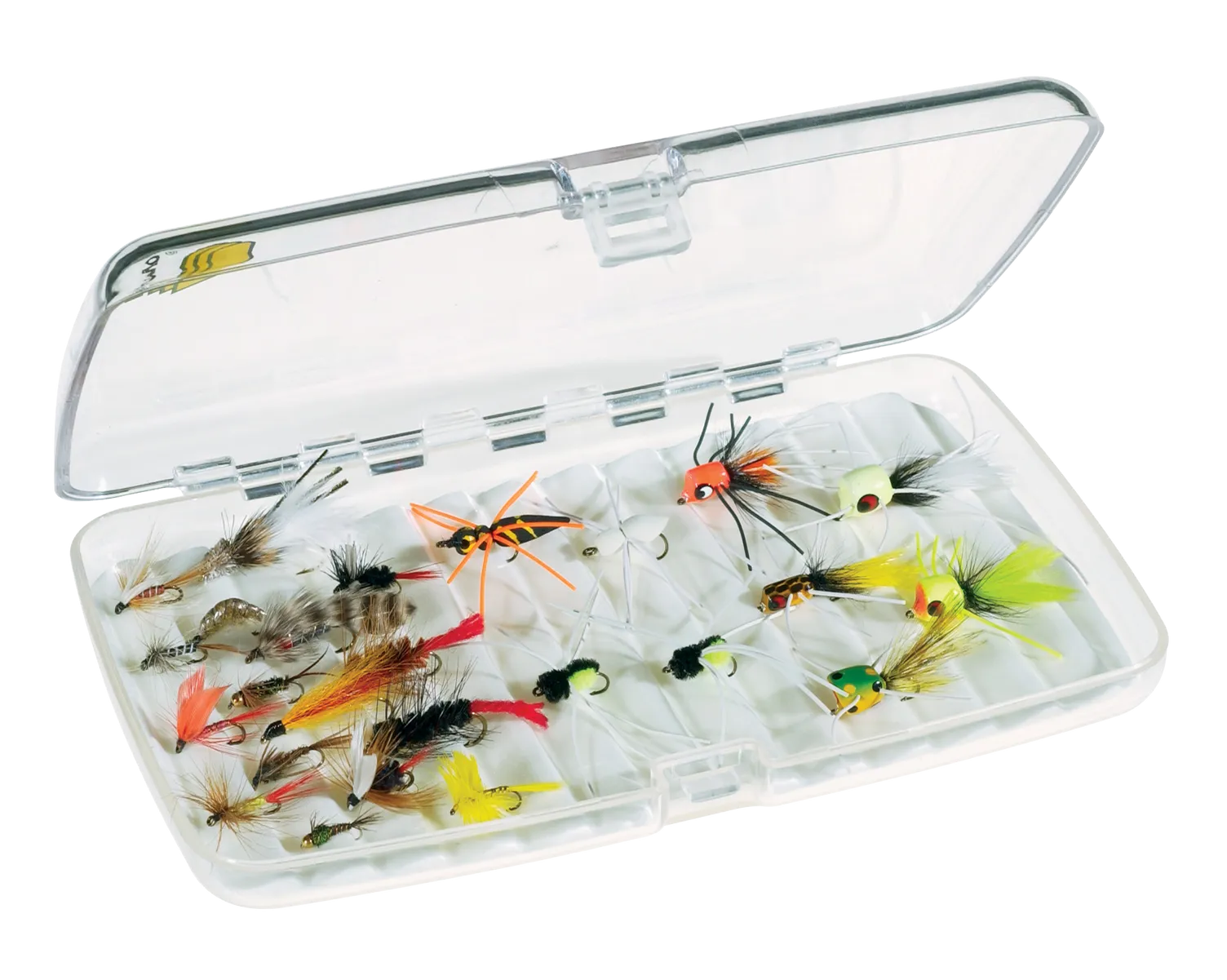 Plano Fly Storage Box With Foam Clear