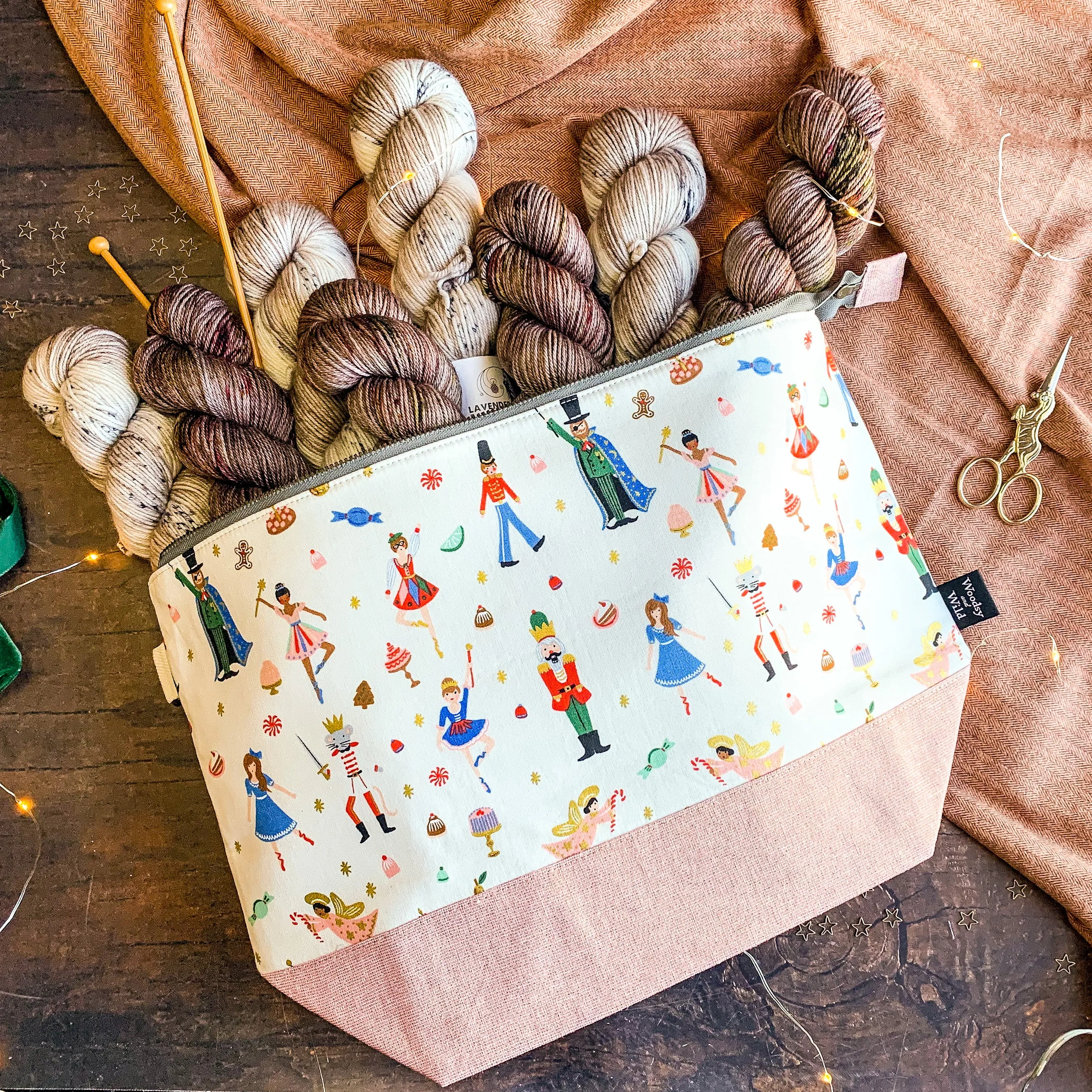 "Land of Sweets"- Knitting Project Bag- Ready to Ship