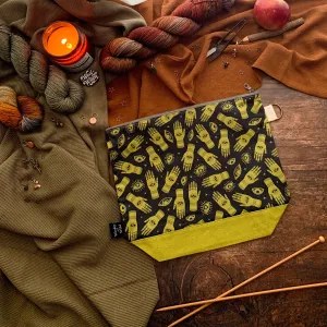 "Palmistry"- Knitting Project Bag- Ready to Ship