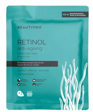 Retinol Anti-Ageing Facial Sheet Mask - 100% Biodegradable