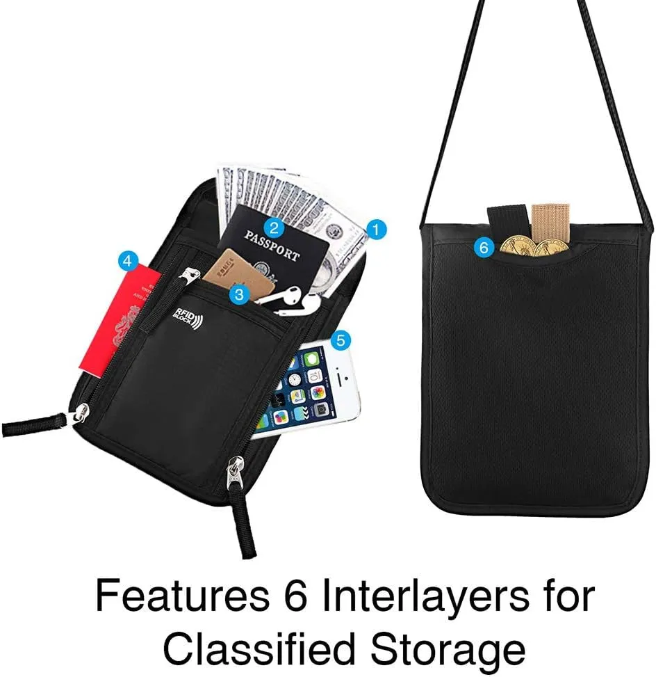 RFID Blocking Travel Wallet Family Passport Holder