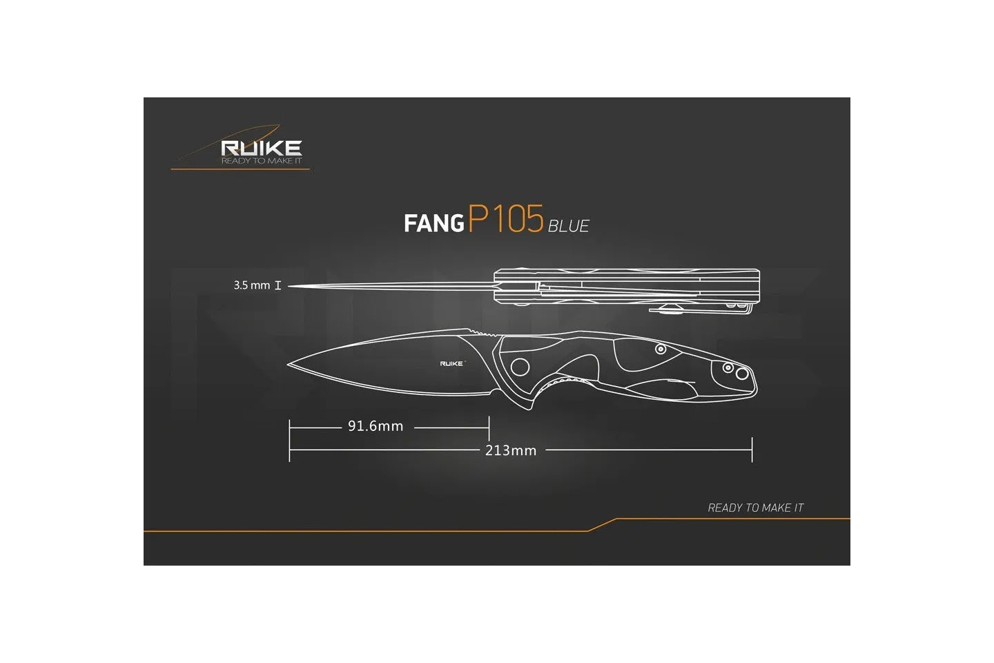Ruike Fang P105 EDC Folding Pocket Knives