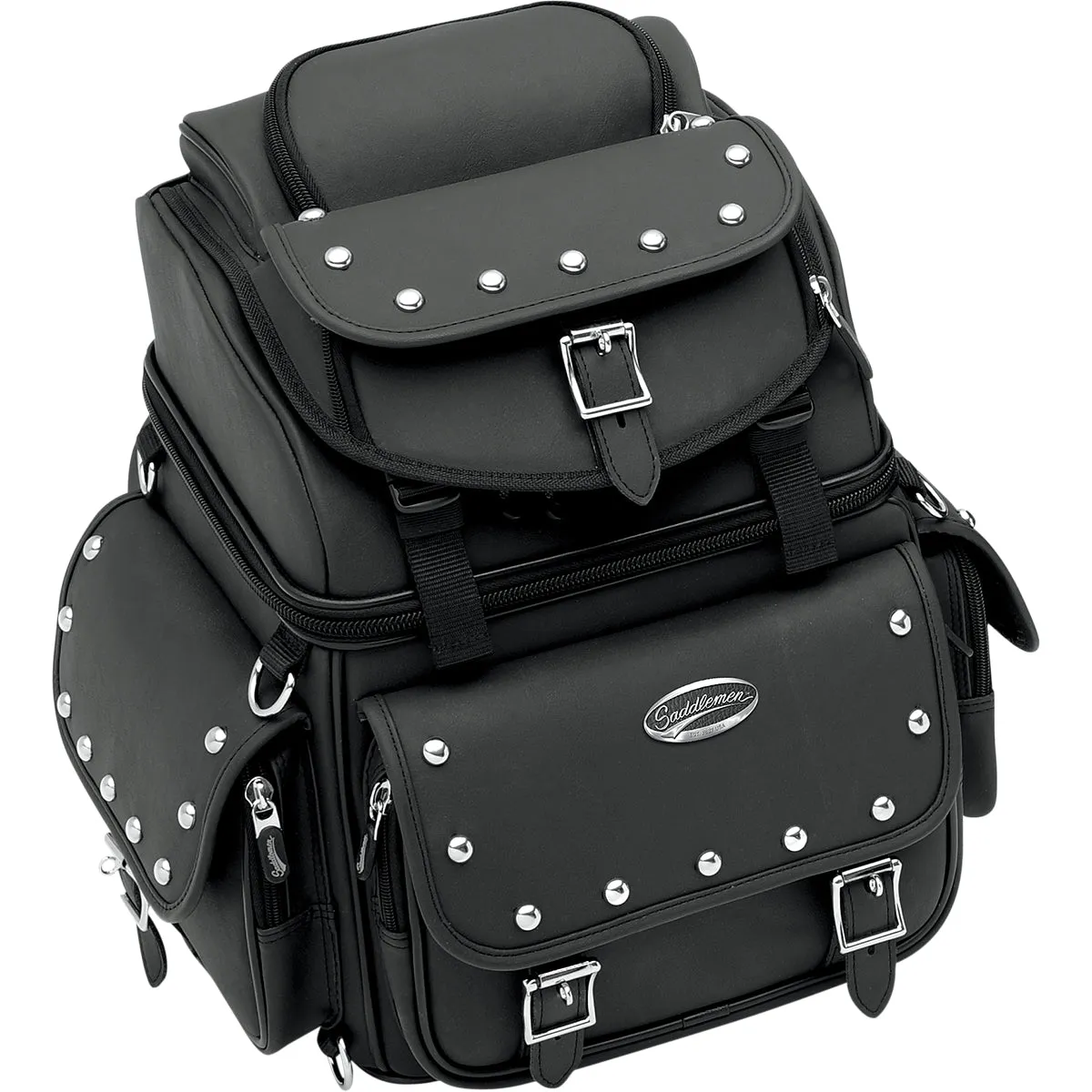 SADDLEMEN BR1800EXS Combination Backrest, Backseat, and Sissy Bar Bag