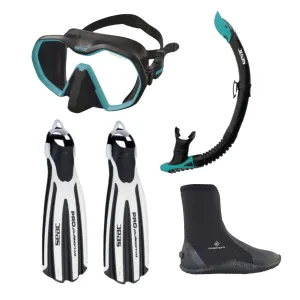 SEAC Deluxe Scuba Fin Package