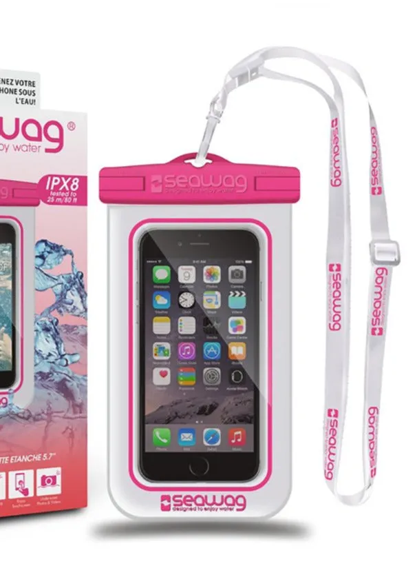Seawag - Waterproof case for smartphone White & Pink