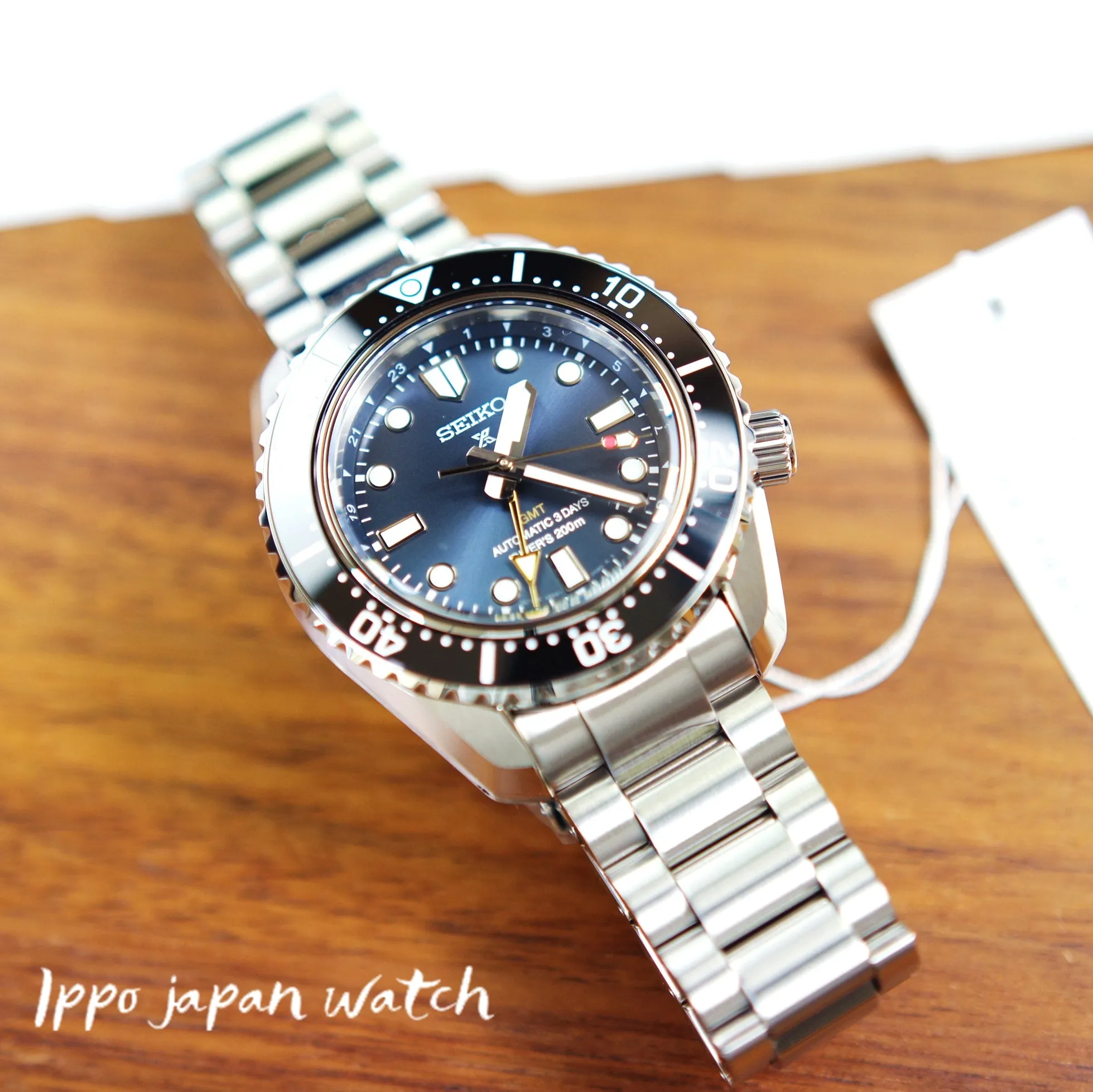 Seiko Prospex Mechanical diving watch 1968 Heritage GMT metal SBEJ021