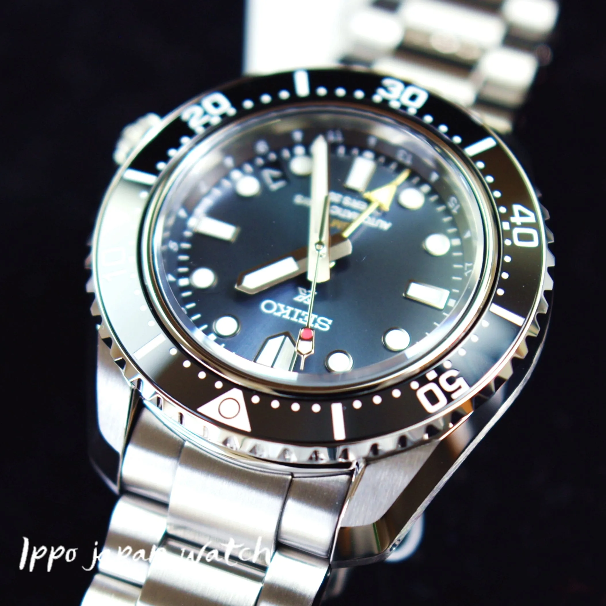 Seiko Prospex Mechanical diving watch 1968 Heritage GMT metal SBEJ021