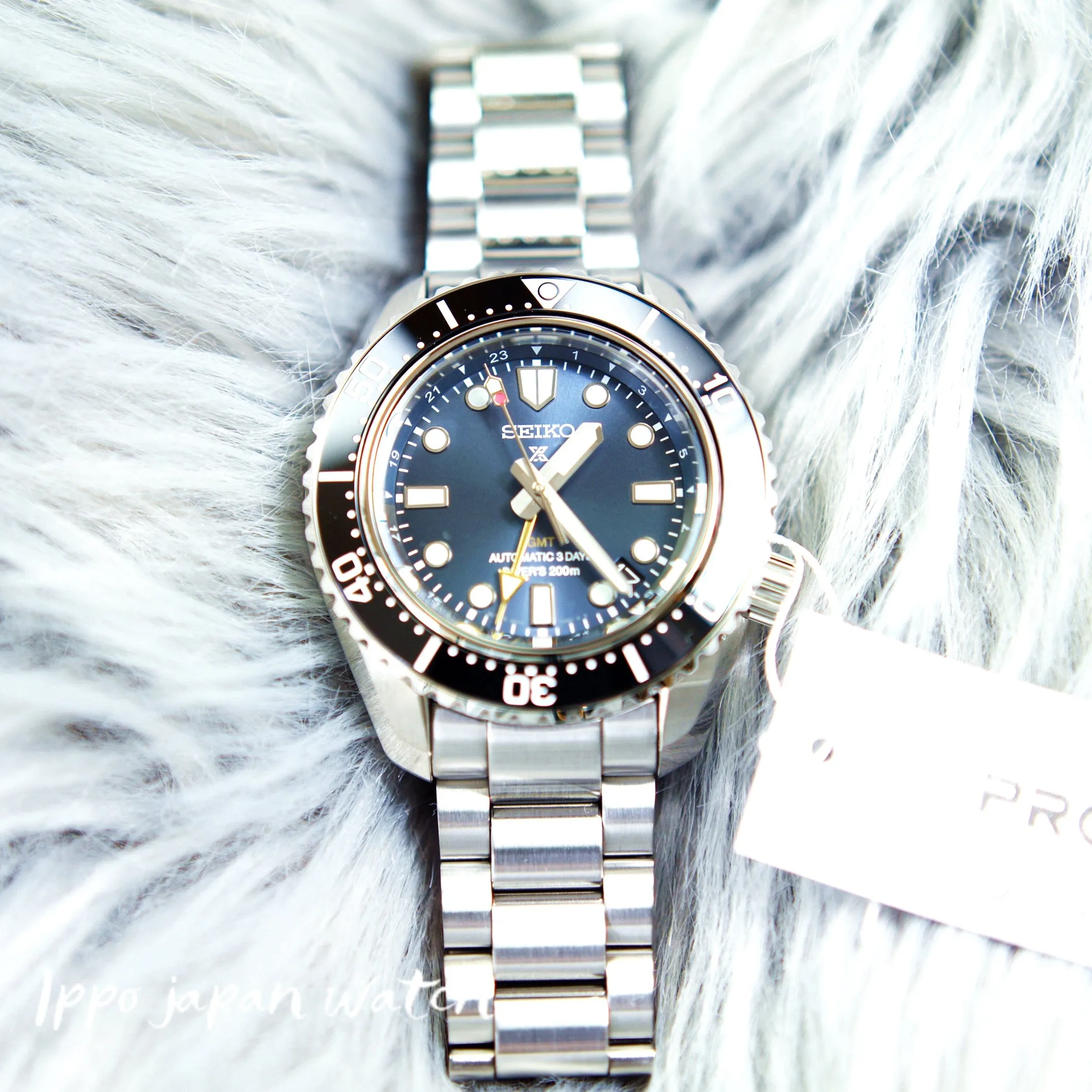 Seiko Prospex Mechanical diving watch 1968 Heritage GMT metal SBEJ021