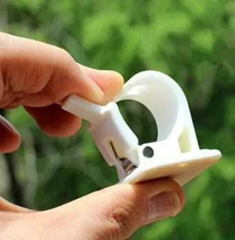 Self Adhesive Hooks Rod Bracket Pole Drapery Hook Holders -2PC