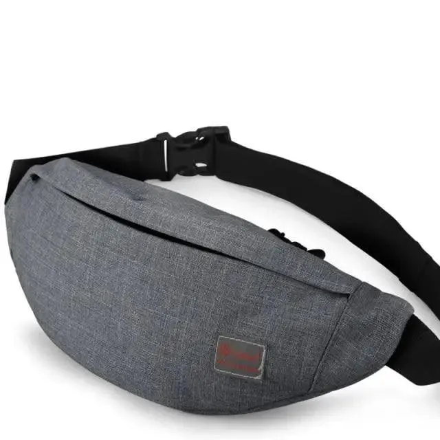 Simple Style Fanny Pack for Running Cycling Workout Men Women Waist Pouch Bag Black Classic  Women Belt Bag Pouch For Money Phone Black Bum Hip Bag