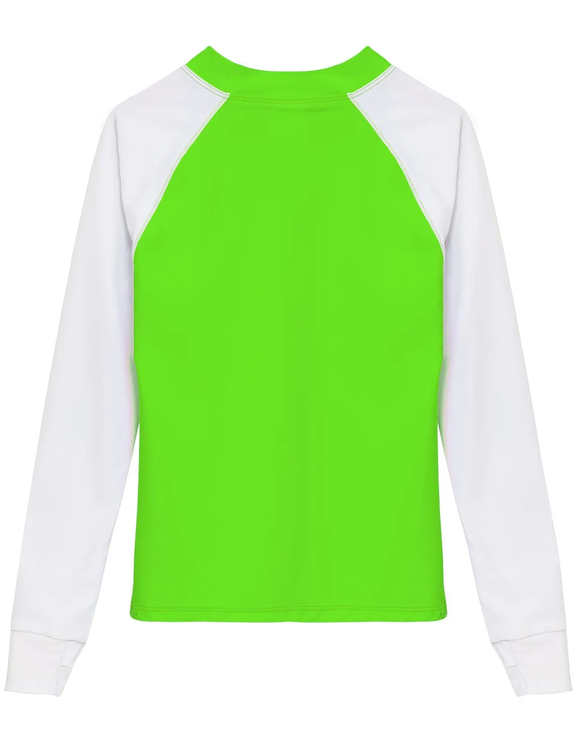 Snorkel Caribbean Fish ID Rash Guard - Neon Green