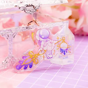 Spacetime Traveller - acrylic charm / keychain