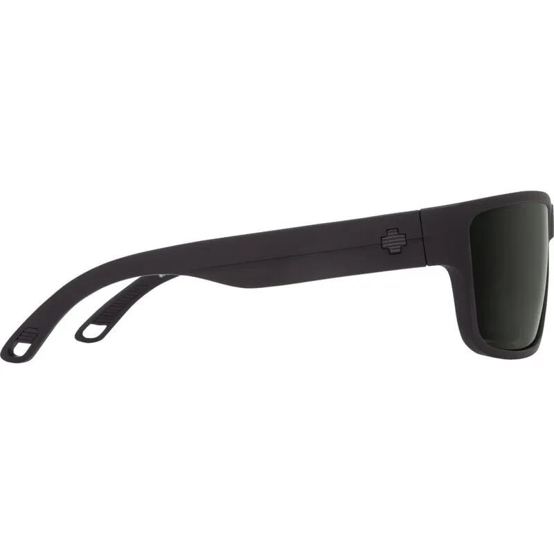 Spy Rocky Sunglasses - Matte Black - Happy Gray Green Polar