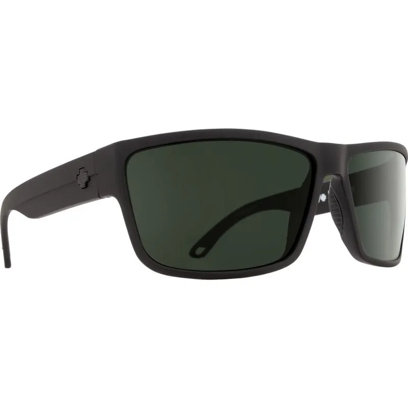 Spy Rocky Sunglasses - Matte Black - Happy Gray Green Polar
