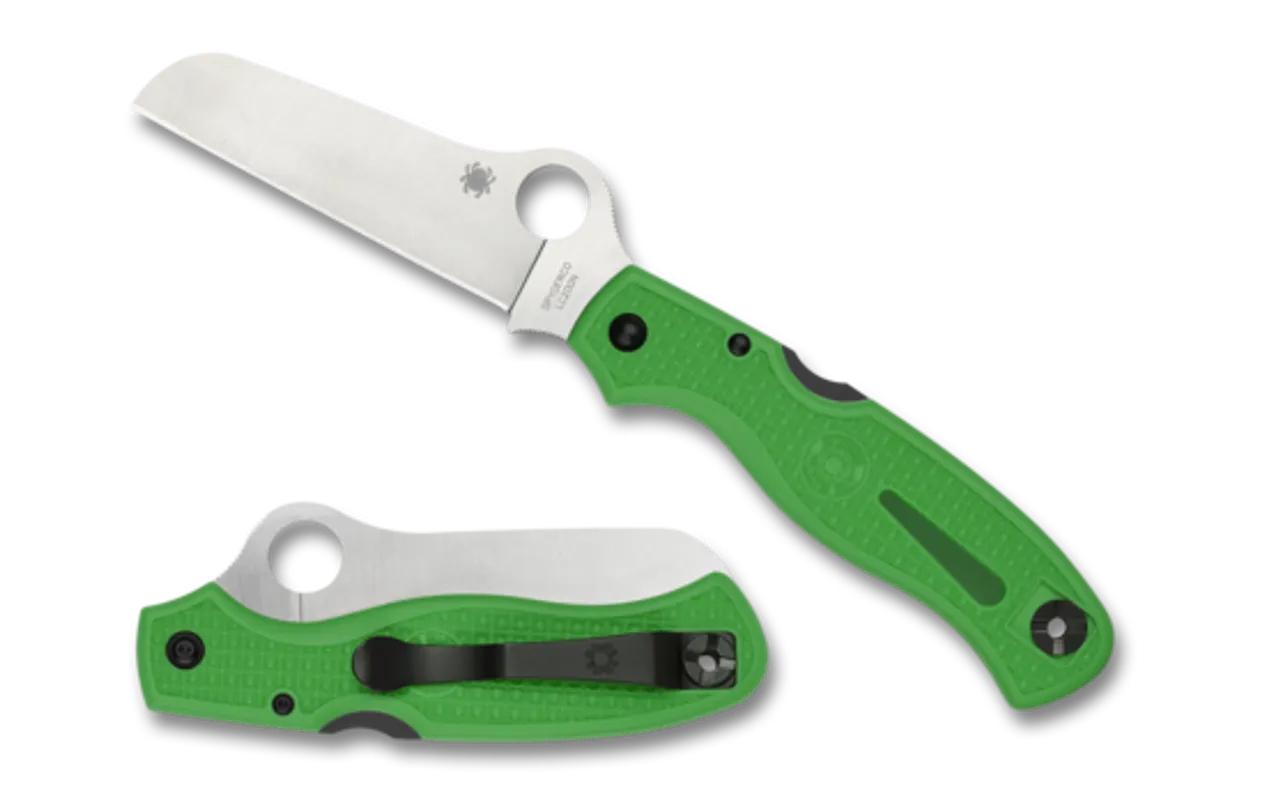 Spyderco Atlantic Salt, Green LC200N Straight Edge C89FPGR