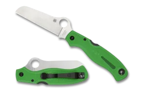 Spyderco Atlantic Salt, Green LC200N Straight Edge C89FPGR