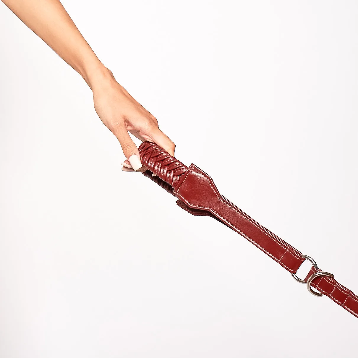 Stand by Me Leash - Bordeaux Red