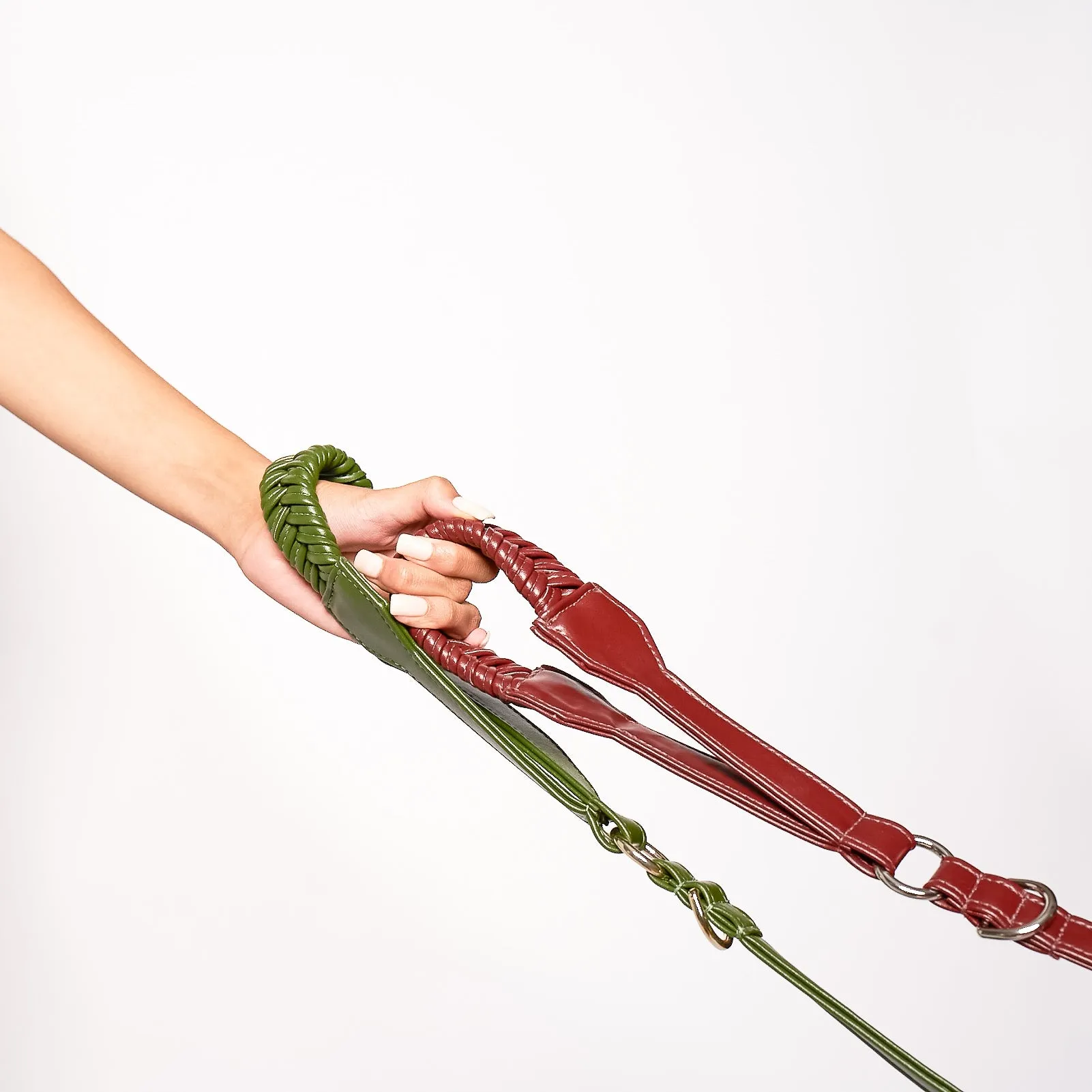 Stand by Me Leash - Bordeaux Red