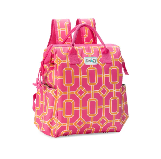 Swig Packi Backpack Cooler - Pink Bamboo
