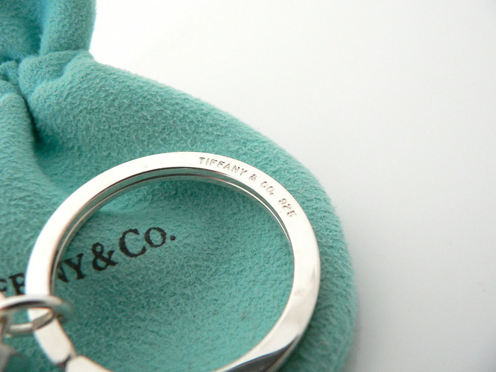 Tiffany & Co Silver Rollerblade Skate Keyring Keychain Ring Chain Pouch Love Art