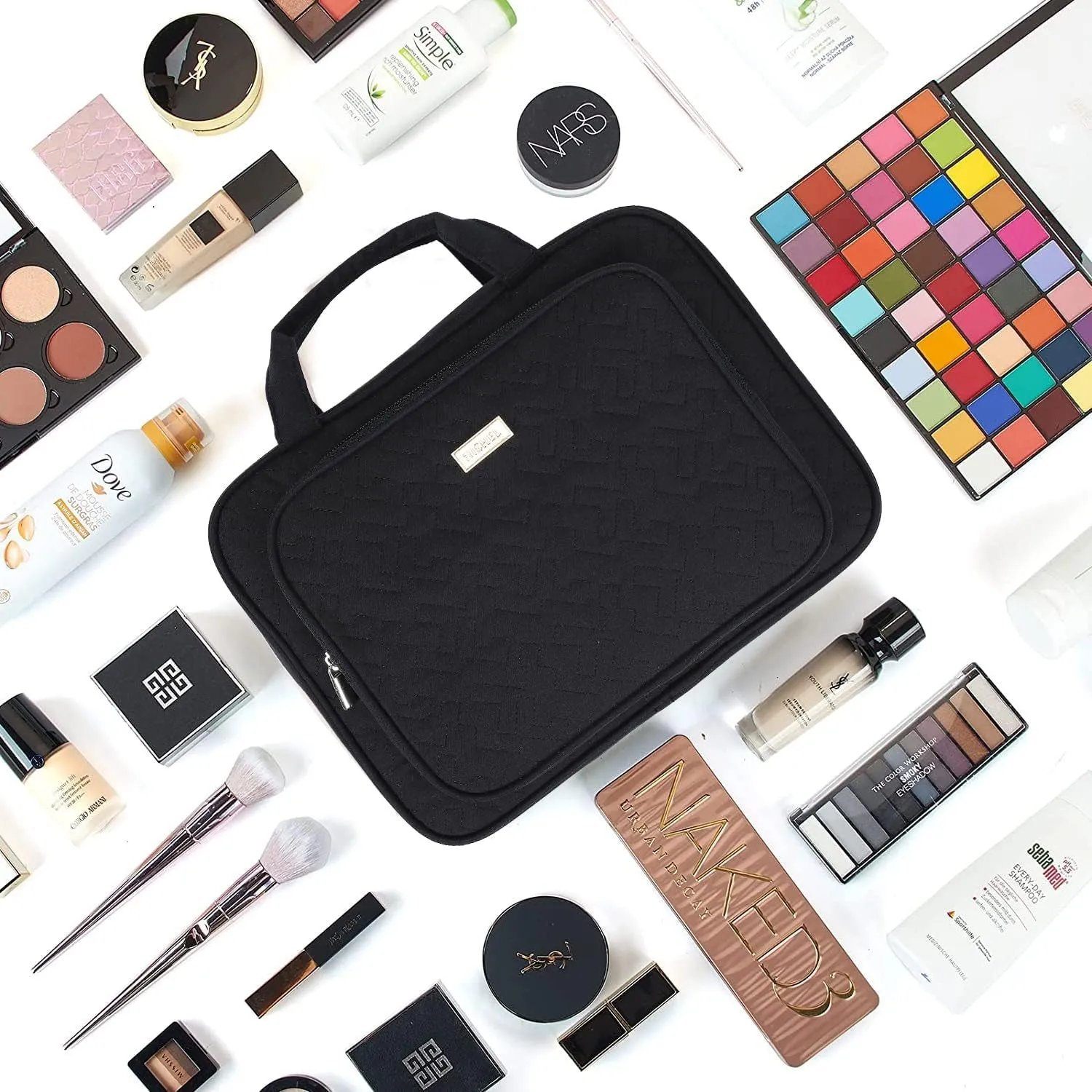 Travel Makeup Toiletry Bag for Women With Hook