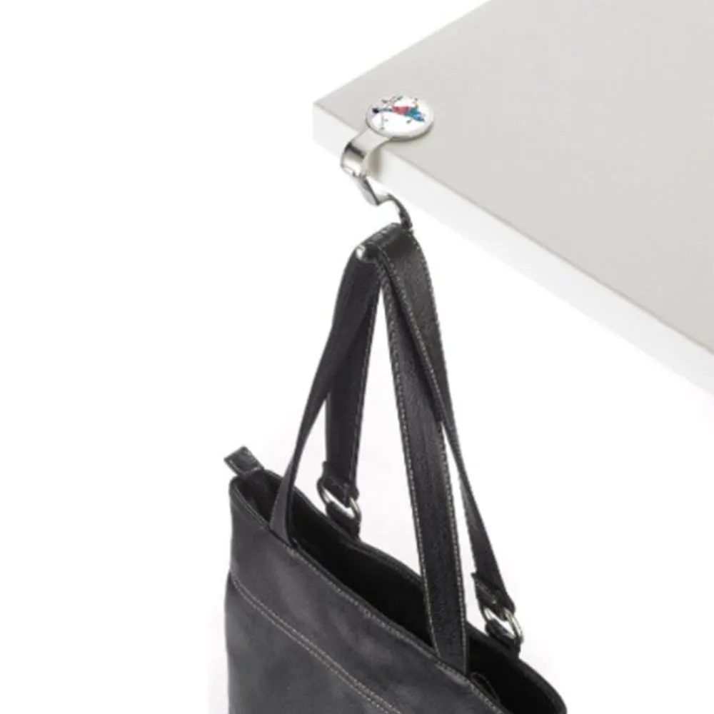 TROIKA Handbag Holder: Table Clip Hook for Bags: Bird on Branch