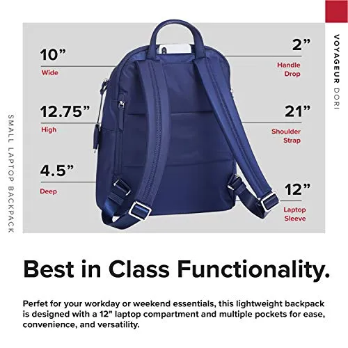 TUMI - Voyageur Dori Small Laptop Backpack - 12 Inch Computer Bag For Women - Ultramarine