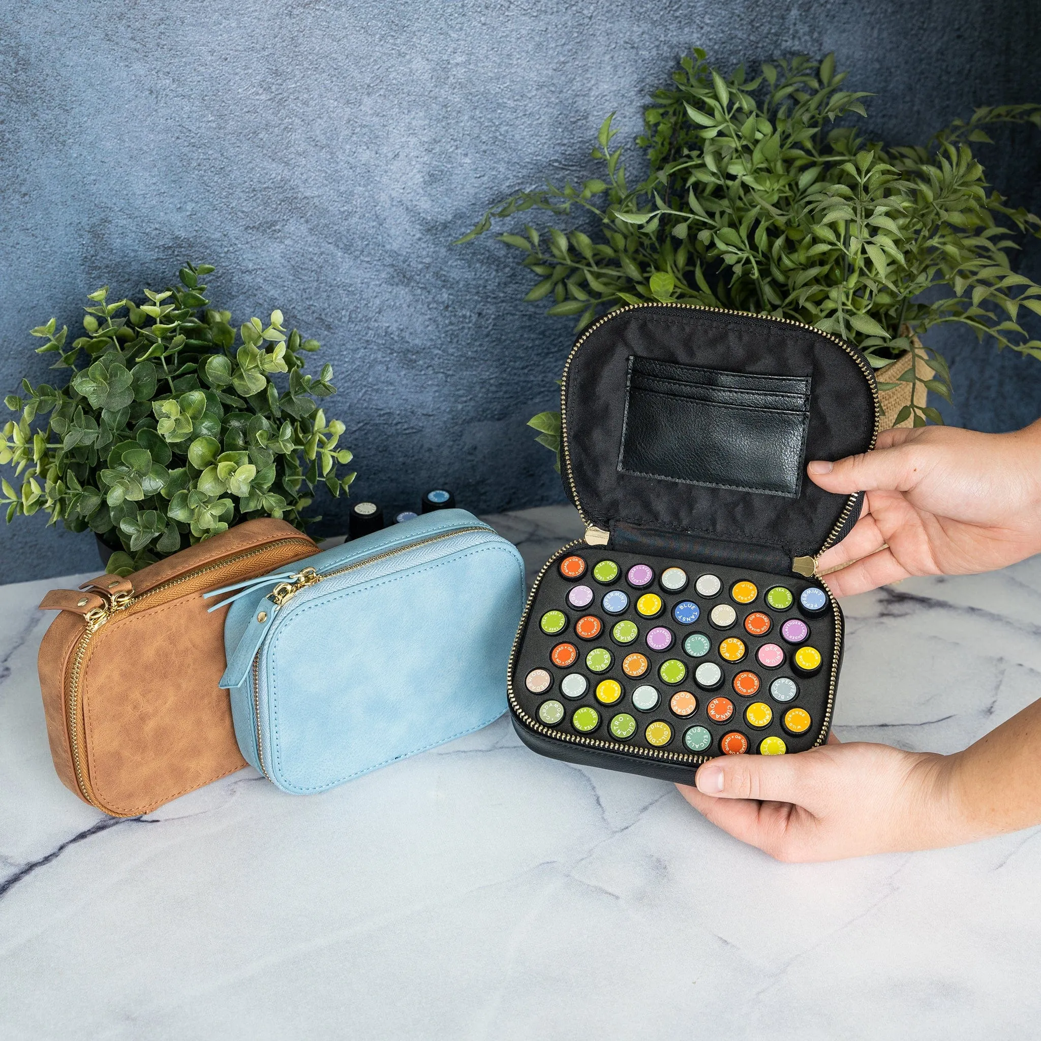 Vegan Leather Essential Oil Sampling Case