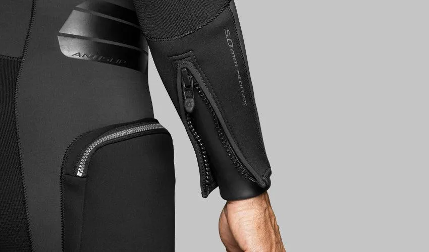 Waterproof 5mm Men's Full Wetsuit Package