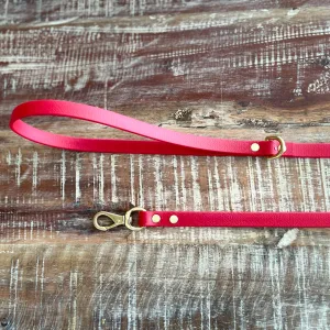 Waterproof Leash (Lightweight) : Cherry   Brass