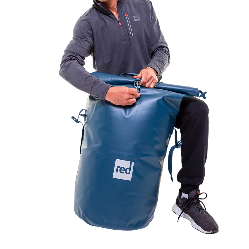 Waterproof Roll Top Dry Bag Backpack - Deep Blue