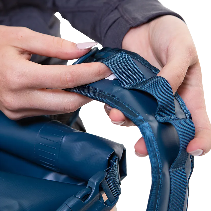 Waterproof Roll Top Dry Bag Backpack - Deep Blue