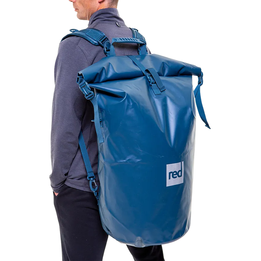 Waterproof Roll Top Dry Bag Backpack - Deep Blue