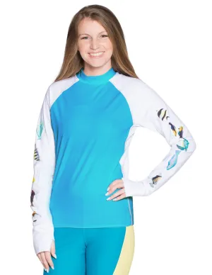 Women's Snorkel Hawaii Fish ID Rash Guard - Hawaii
