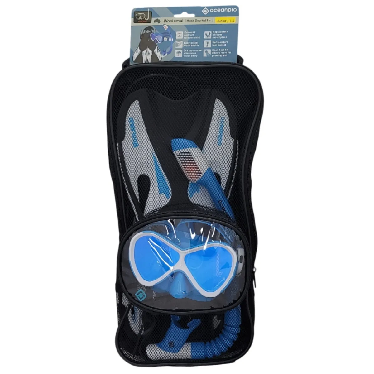 Woolamai Jr Mask Snorkel Fin Set